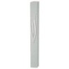 Mezouza en plastique rayé 15 cm "S" argent avec bouchon en caoutchouc...