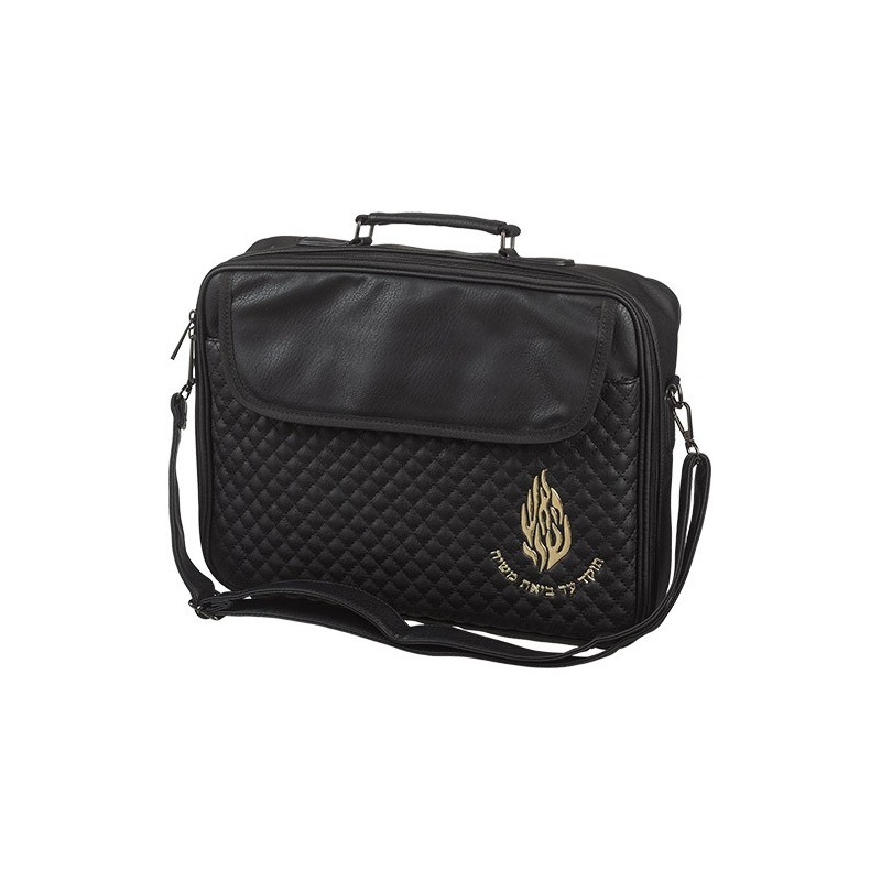 Talit pocket, black color, luxurious opening, relief letters "my fire" 43*36 cm ...