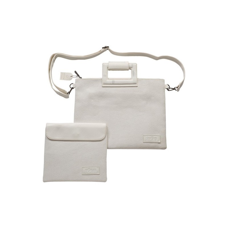 Luxurious pocket for the Tallit, ribbed velvet and imitation leather, relief letters, 31*38 cm ...