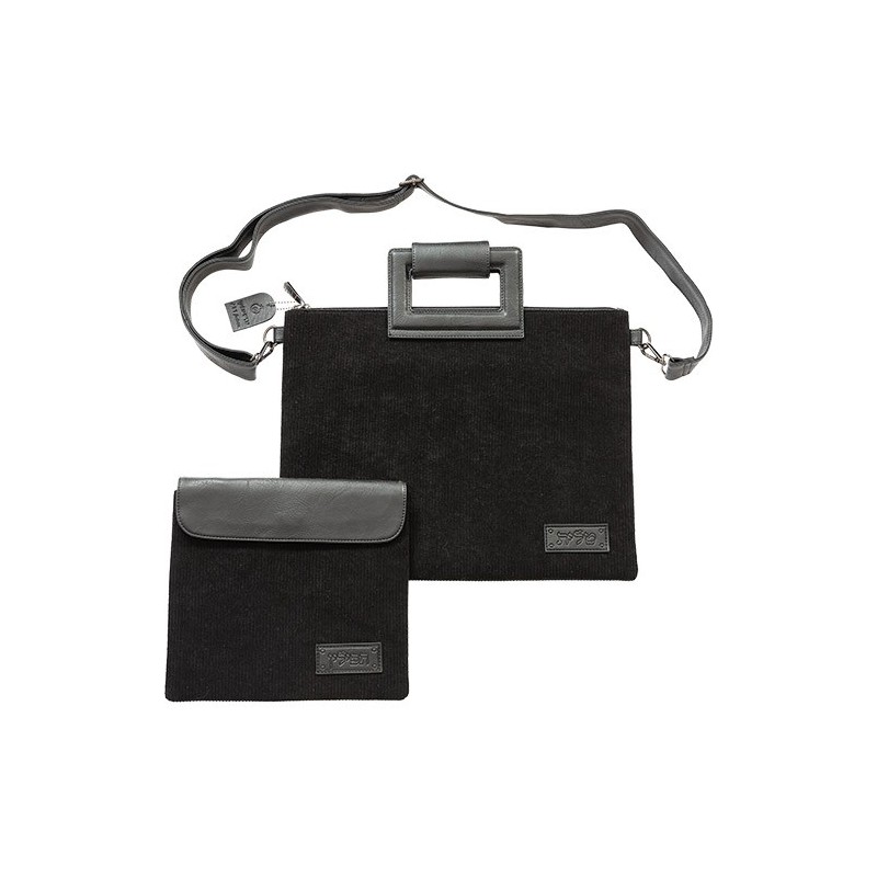 Luxurious pocket for the Tallit, ribbed velvet and imitation leather, relief letters, 31*38 cm ...