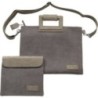 Luxurious pocket for the Tallit, ribbed velvet and imitation leather, relief letters, 31*38 cm ...
