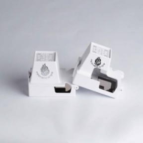 White teffilin case Writing Haesh Cheli Silver