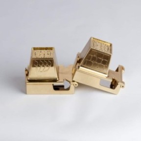 Golden teffilin box Kotel light golden
