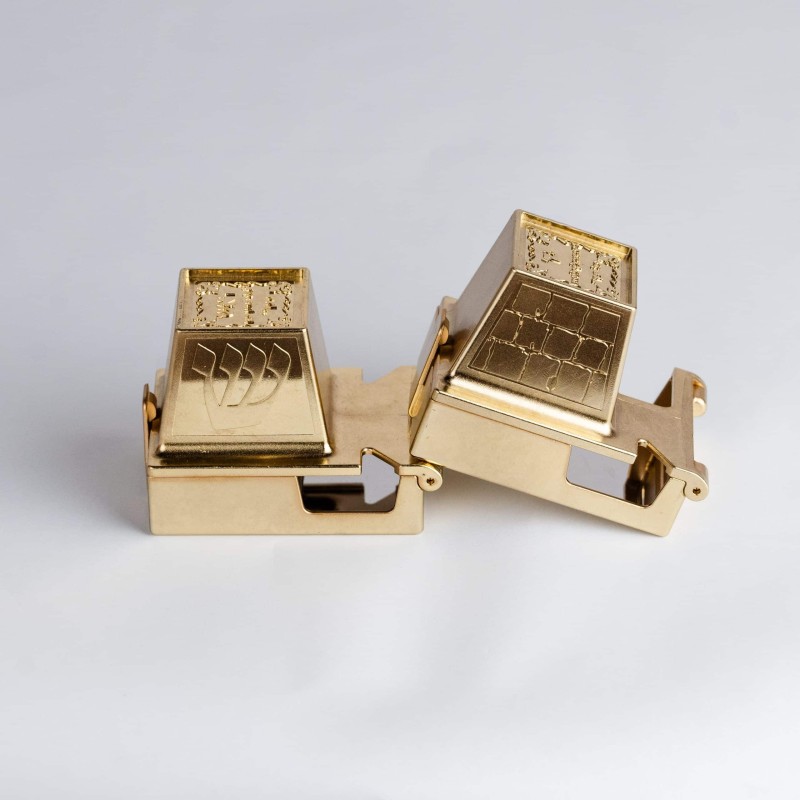 Golden teffilin box Kotel light golden