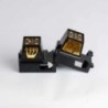 Black Teffilin Box Kotel Golden