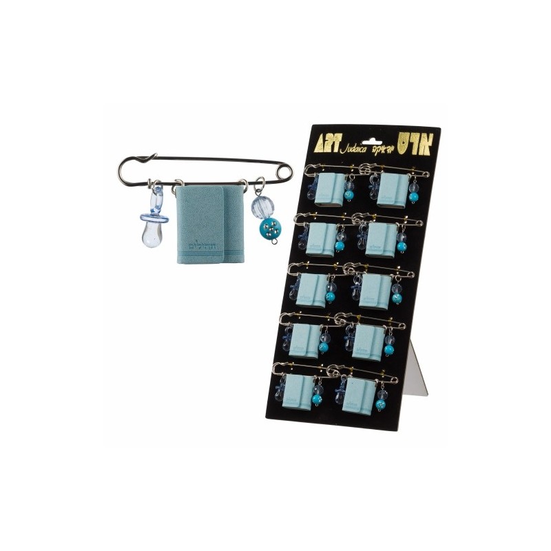203 BABY PSALMS BROCHE Stand, light blue imitation (10 pcs) ...