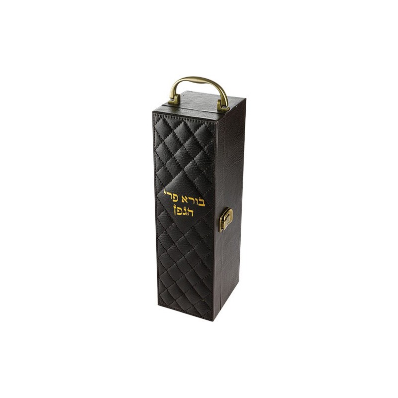 Box in faux leather and wood for wine bottle including a set of accessories of 11 ...