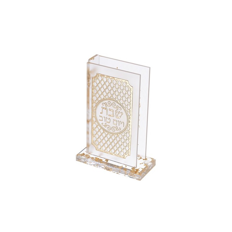 Plexiglas lighting holder with golden raised letters 13*9.5 cm ...