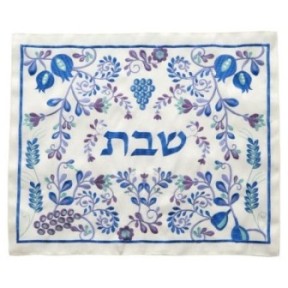 Elegant fabric hallah cover with 52x42 cm embroidery