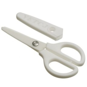 White ceramic scissors 14 cm