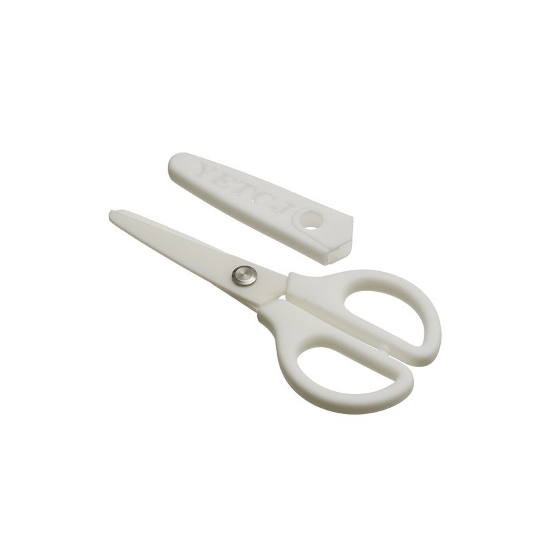 White ceramic scissors 14 cm