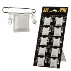 Baby Psalms Baby Pin Support in White Supervisors (10 Pieces) ,,,