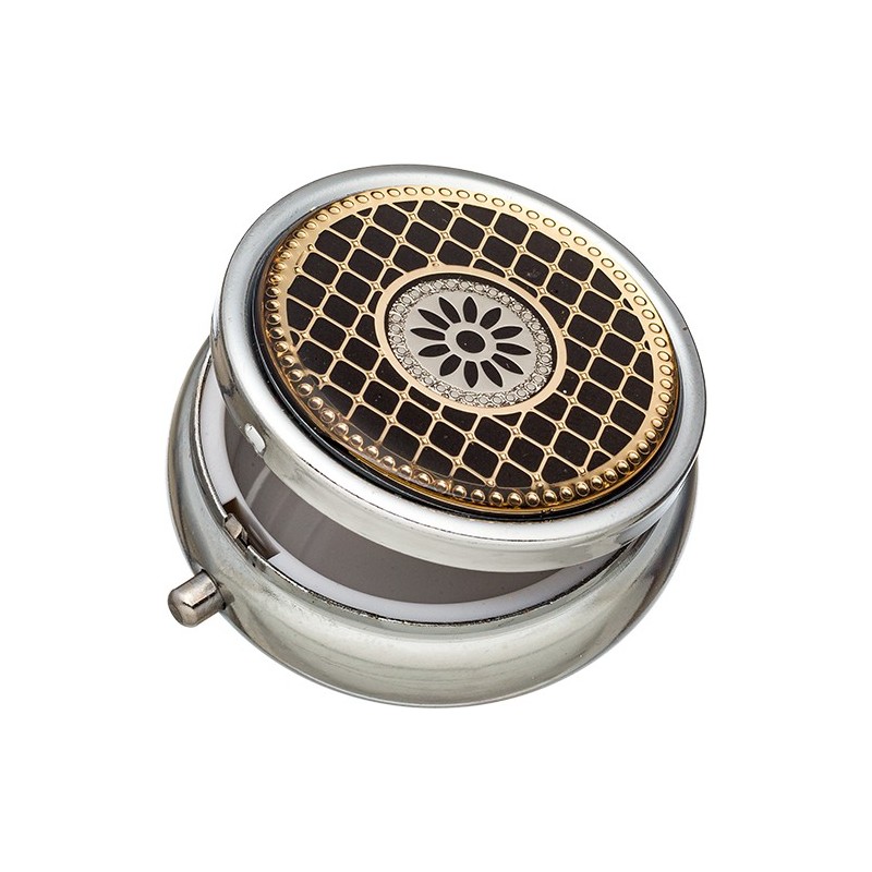 Tobacco container with interior mirror 6 cm
