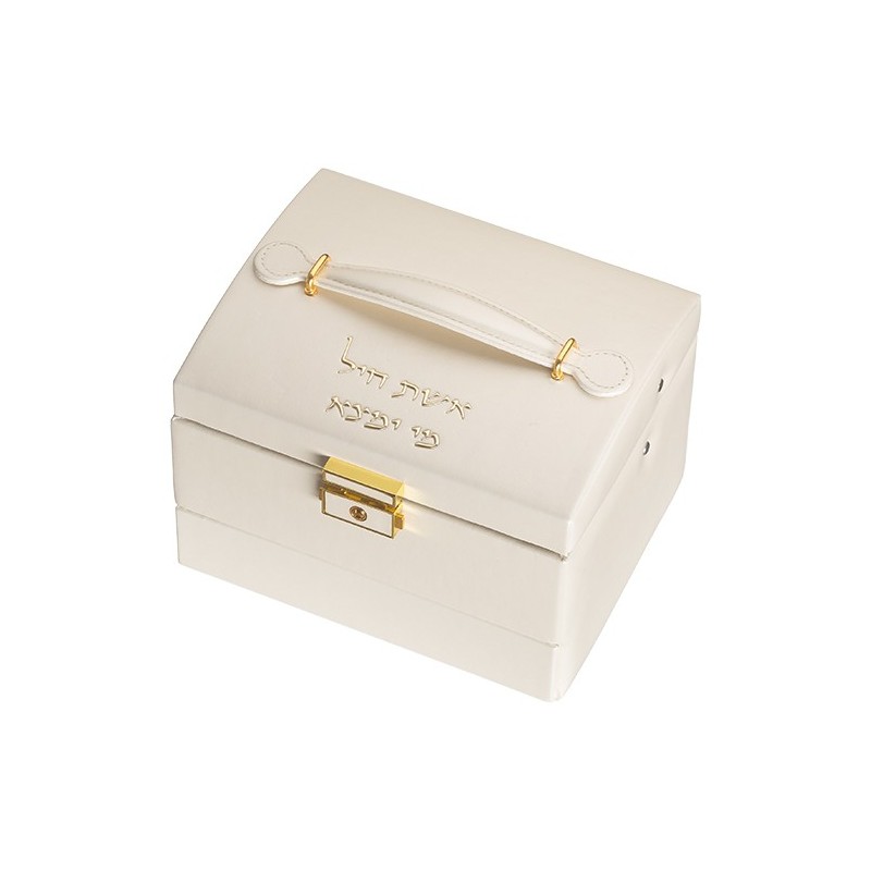 Elegant 3 level jewelry box with golden printing - 12*14*18 cm ...
