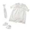 Robe blanche élégante pour bébé fille avec dentelle, broderie et...