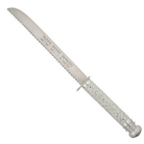 Elegant knife, 925 silver plated - 38 cm