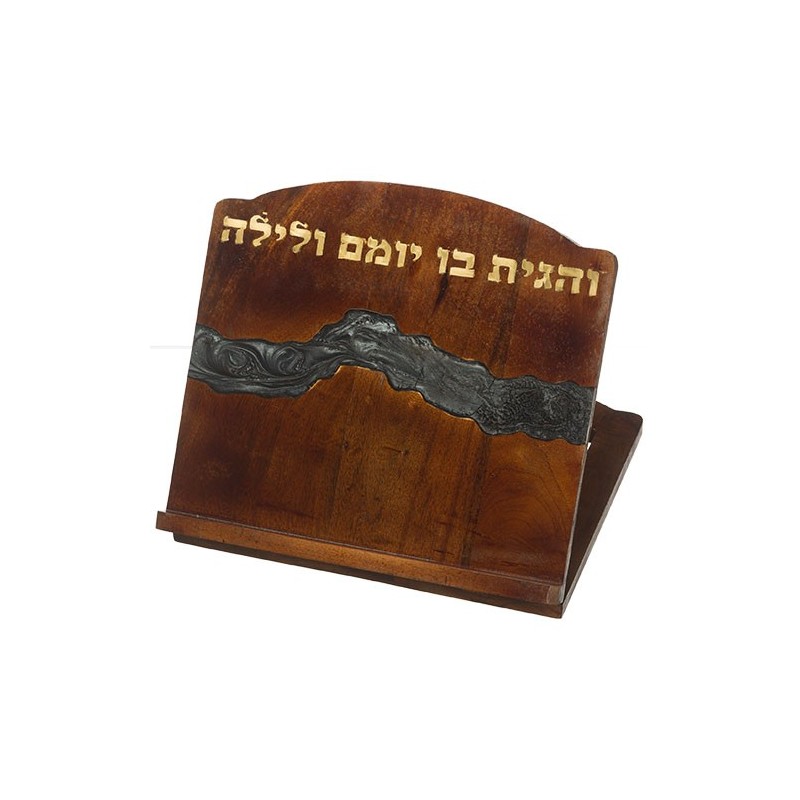 Elegant dark brown epoxy wooden support 33x38 cm