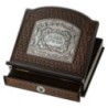 Luxueux meuble en acajou avec plaques et tiroir 35X39 cm...