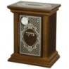 Élégante boîte de tsédaka en bois avec serrure et horloge 22x29 cm...