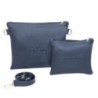 Leather pocket for Talith and Tefillin Classic Style: Blue Grain Color