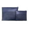 Leather pocket for THATH and Tefillin Classic style: smooth blue colors and blue grain