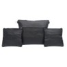 Leather pouch Collection Textures: Quilted black and smooth black