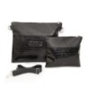 Leather pocket Collection Textures: Black grain and black crocodile