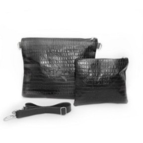 Leather pocket Collection Textures: Black Croco