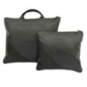 Leather pouch Collection Textures: Black and black textured grain