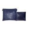 Leather pouch Collection Textures: Black and blue cascarodo
