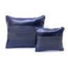 Leather pouch Collection Textures: Blue and smooth blue crocodile