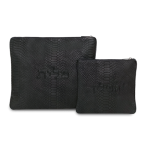 Leather pouch Collection Textures: Black Anaconda