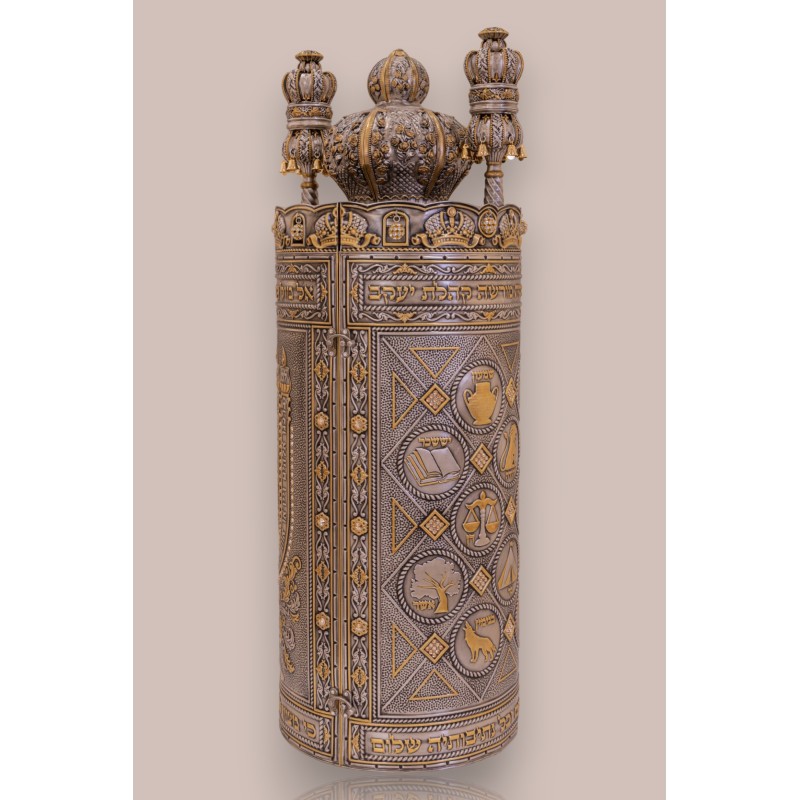 Étui pour Sefer Torah modèle Tribus et Lamna’tseach