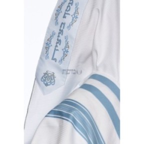 Talith cotton bande bleu ciel