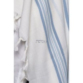 White woolen tighth sky blue strip
