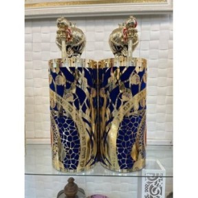 Torah roll case | Granada model | Blue gold