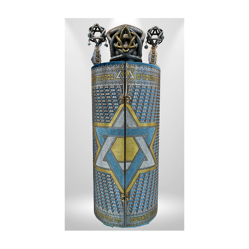 Sac pour rouleau de la Torah | Modèle d'étoile de David | À la mémoire des personnes tuées le 7 octobre