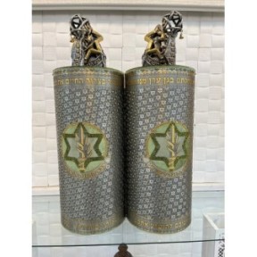 Torah roller bag model IDF | Silver blackened