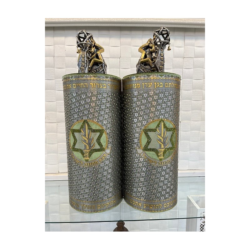 Torah roller bag model IDF | Silver blackened