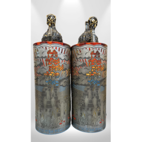 Torah roll bag | Flowering letters model in the air