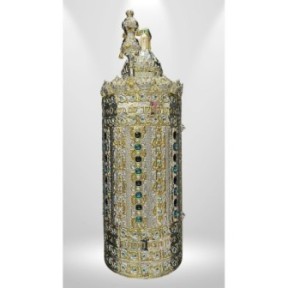 Torah roller bag - Panama model | Brilliant silver | Combined with 14 -carat gold