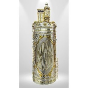 Torah roller bag - My Fire model | Brilliant silver | Combined with 14 -carat gold