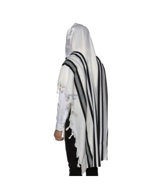 Talith cotton bande noir