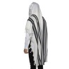 Talith cotton bande noir