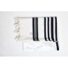 Talith cotton bande noir