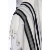 Talith cotton bande noir