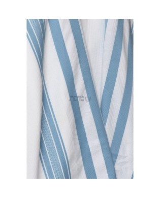 Talith coton bande bleu ciel