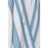 Talith coton bande bleu ciel