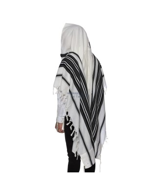Talith Habad Laine - Modèle rabbi