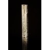 Boitier Mézouza carrée en plexiglas avec le Temple, plaquée argent